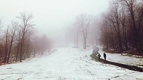 Alamy People with an allergy can't even tolerate rain or snow on their skin (Credit: Alamy)