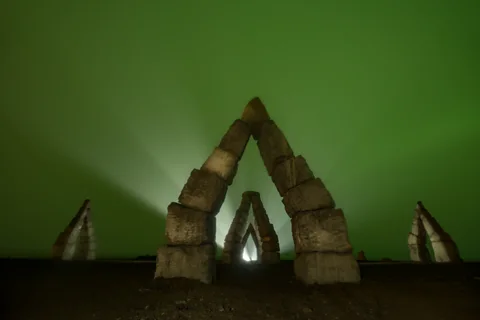 A psychedelic Stonehenge