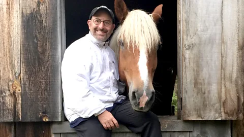 Josh Manheimer Josh Manheimer would rather be out feeding the horses than meeting clients (Credit: Josh Manheimer)