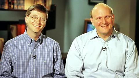 Getty Images Bill Gates and Steve Ballmer in 1998 (Credit: Getty Images)