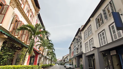 Alamy Preserved historic Peranakan houses in Singapore (Credit: Alamy)