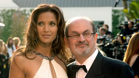 Alamy Though Salman Rushdie is better known for his writing than his looks, he married model Padma Lakshmi in 2004 (Credit: Alamy)