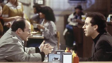 NBC Seinfeld is one of the most cutting-edge sitcoms of all time, but it too had canned laughter despite looking more like a single-camera show (Credit: NBC)