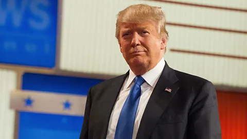 Getty Images Donald Trump has been scrutinised and often ridiculed for his tan, his boxy suits, his hairstyle and even his hand size (Credit: Getty Images)