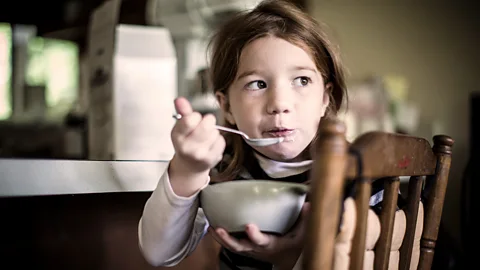 Getty Images People falsely informed that they had been made sick from eating spoiled peach yoghurt during their childhood were more likely to avoid eating it as adults (Credit: Getty Images)