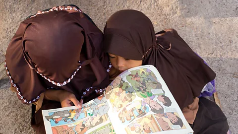 Theodora Sutcliffe Children of remote communities now have access to books (Credit: Theodora Sutcliffe)