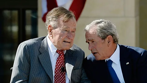 Getty Image President George HW Bush and his wife Barbara had four boys (one of whom followed him into the White House) and two girls (Credit: Getty Image)