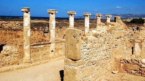 Andrea Watson Almost nothing of the temple of Aphrodite at Nea Paphos remains, except for columns (Credit: Andrea Watson)