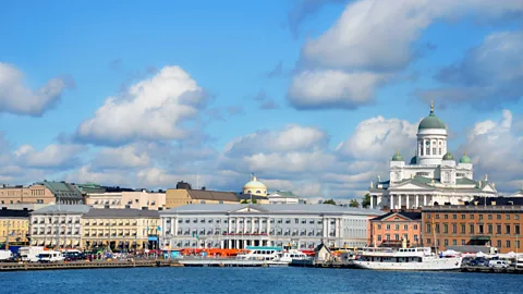 Getty Images Helsinki’s skyline is quietly dominated by Carl Ludwig Engel’s snow-white Neo-Classical cathedral (Credit: Getty Images)