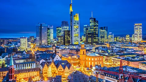 Getty Images In Frankfurt, many people choose their apartments for their proximity to the office (Credit: Getty Images)