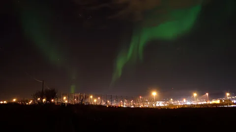 Alamy A wind blowing from the Sun may create the beautiful aurora borealis, but a particularly ferocious space storm would wipe out all of our stored data (Credit: Alamy)