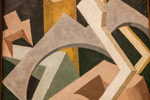 Abstract Composition, Jessica Dismorr, c.1915, oil on wood