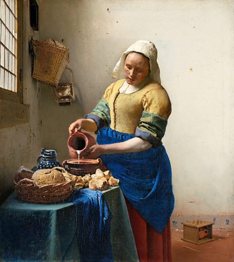 The Milkmaid, Jan Vermeer, c.1658-60, oil on canvas