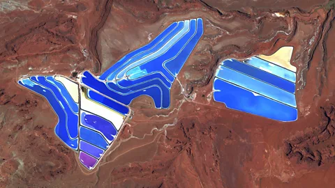 Moab Potash Evaporation Ponds, Utah