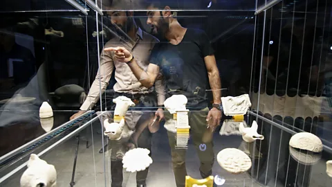 Haider el-Asadi/Anadolu Agency/Getty Images Only one exhibit, which displays artefacts over 2,000 years old, has currently opened (Credit: Haider el-Asadi/Anadolu Agency/Getty Images)