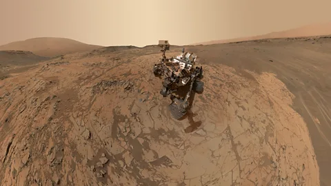 Nasa/JPL The car-sized robot Curiosity is the first Mars tourist to take a selfie (Credit: Nasa/JPL)