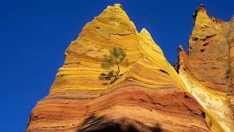 imageBROKER/Alamy An ochre quarry near Roussillon in France's Provence shows the range of the rock's colours, from sienna to saffron (Credit: imageBROKER/Alamy)
