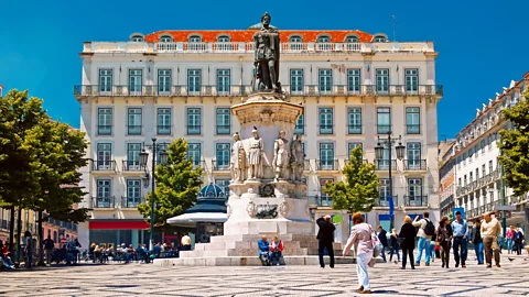 Alberto Manuel Urosa Toledano/Getty Largo de Camões is dedicated to one of Portugal’s greatest poets, who often wrote about saudade (Credit: Alberto Manuel Urosa Toledano/Getty)