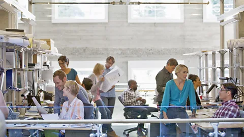 Getty Images The buzz of the open office is increasingly causing frustration among workers (Credit: Getty Images)