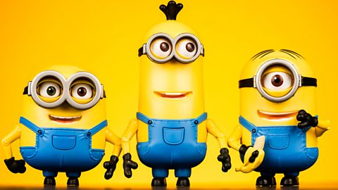 The Minion characters from the Dispicable Me movies