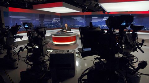The BBC News studio