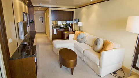 Getty Images The World has 165 private residences and activities like tennis, shopping, swimming, and a theatre for lectures and entertainment. (Credit: Getty Images)