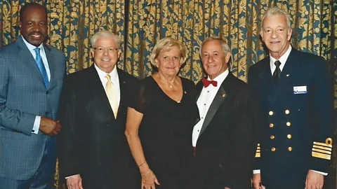 Courtesy of the Yetkes The Yetkes were inducted into the President's Club this year. It's the highest level of repeat cruisers on Holland America, 1,400 sailed days.(Credit: Courtesy of the Yetkes)