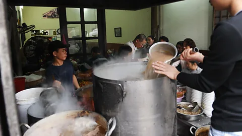 Hoang Dinh Nam/AFP/Getty Images “The long preparation for the broth is the most important step to cooking pho.” (Credit: Hoang Dinh Nam/AFP/Getty Images)