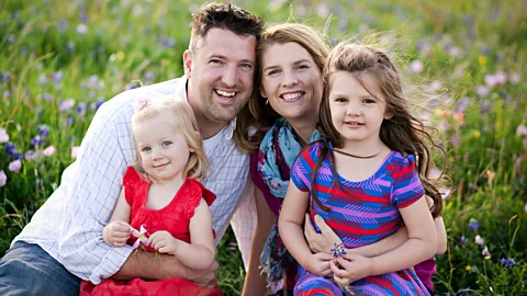 Danielle Haymes Danielle and Joe Haymes started boarding dogs as a side business out of their house to sock money away for a down payment (Credit: Danielle Haymes)