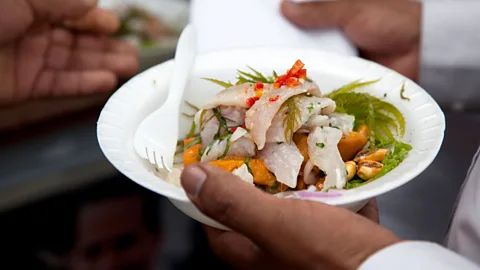 Nicholas Gill/Alamy Residents in Lima are passionate about their cuisine - ceviche is a popular dish here (Credit: Nicholas Gill/Alamy)
