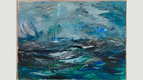 Finnish National Gallery / Hannu Aaltonen In Jansson’s Abstract Sea from1963, the choppy waters of the Baltic and the sky above dissolve into a swirling form (Credit: Finnish National Gallery / Hannu Aaltonen)