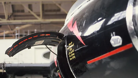 Stephen Dowling The Canberra sports special markings that pay tribute to the record-breaking flight (Credit: Stephen Dowling)