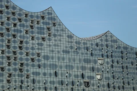 Getty Images Inside there are swirling foyers, dramatic concert halls and a viewing gallery wrapped around the building (Credit: Getty Images)