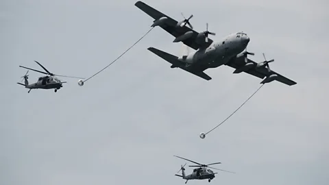 iStock Refuelling helicopters in flight has proven much trickier than refuelling conventional planes (Credit: iStock)