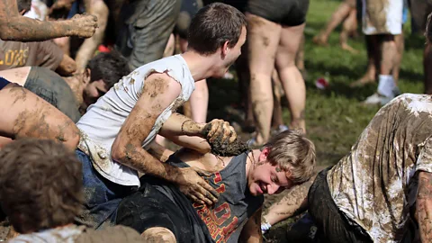 Alamy Festivus is celebrated year-round: Elon University students in the US celebrate the end of the school year at the 10th annual Festivus in May, 2014 (Credit: Alamy)