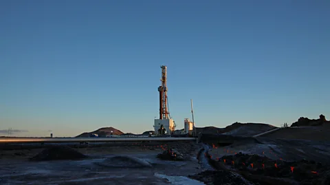 Chris Baraniuk Iceland is dotted with geothermal power plants, each consisting of multiple wells - but to make the most of the underground heat, you need to go deep (Credit: Chris Baraniuk)
