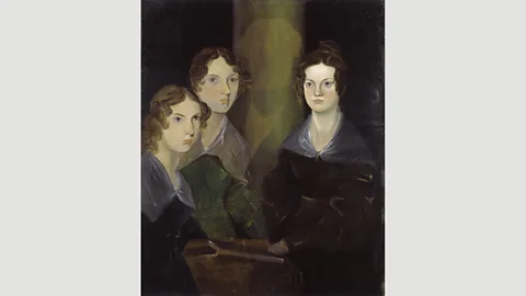 Branwell Brontë/National Portrait Gallery Branwell Brontë painted this portrait of himself with his sisters – but later attempted to erase himself from the picture