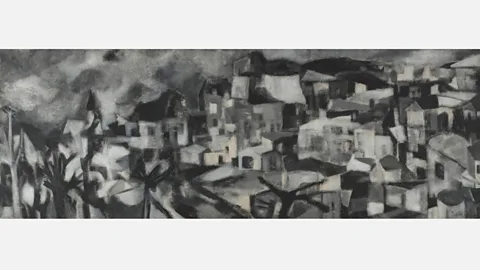 Saffronart Akbar Padamsee's Greek Landscape, which was sold for $2.9m in September 2016 (Credit: Saffronart)