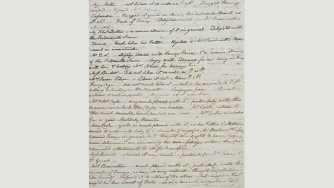 British Library Austen transcribed what people thought of Mansfield Park in this list (Credit: British Library)