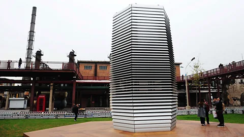 Getty Images The "Smog Free Tower" in Beijing can reportedly clear the pollution from an area the size of a football pitch (Credit: Getty Images)