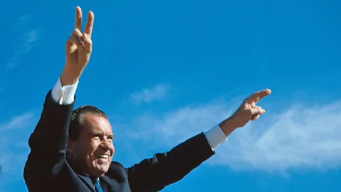 Getty Images US President Richard Nixon experimented with giving people a universal basic income in the 1960s (Credit: Getty Images)
