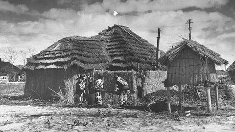 Getty Images Before Emperor Meiji decided to populate the island, the only people to live in Hokkaido were the indigenous Ainu (Credit: Getty Images)