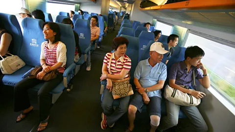 China Photos/Getty A 60km round-trip may take as little as 20 minutes (Credit: China Photos/Getty)