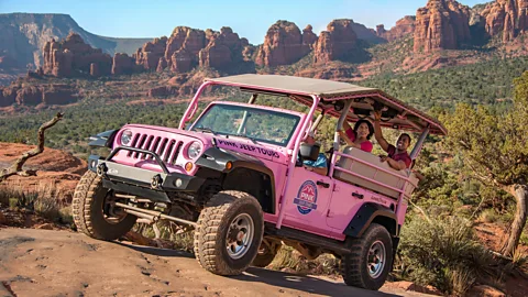 Pink Jeep Tours Pink Jeep found its friendly guides were the reason customers kept returning time and again (Credit: Pink Jeep Tours)
