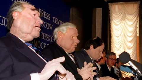 Alamy Kukly, a show involving puppets that originally made fun of Boris Yeltsin, no longer appeared on air after it started poking fun at Vladimir Putin (Credit: Alamy)