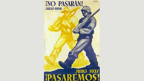 CRAI Biblioteca del Pavelló de la República/Mayoral No Pasarán! (They will not !) by Ramón Puyol, who said “the rickety theory of art for art’s sake has just died” (Credit: CRAI Biblioteca del Pavelló de la República/Mayoral)