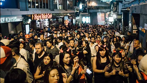 Getty Images Visitors don’t have to look far for thriving nightlife – as any visitor to Lan Kwai Fong will attest (Credit: Getty Images)