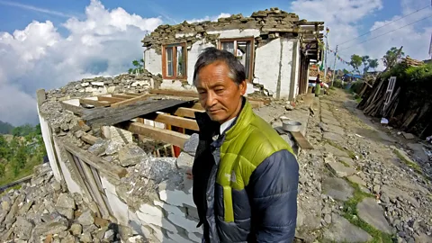Amrit Sharma Maila and Dawa Jangbo Lama lost their home when an earthquake struck Nepal in April 2015 (Credit: Amrit Sharma)
