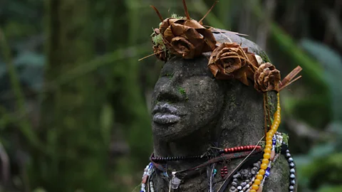 Britany Robinson A small statue of De-Cuys has been placed along the trail (Credit: Britany Robinson)