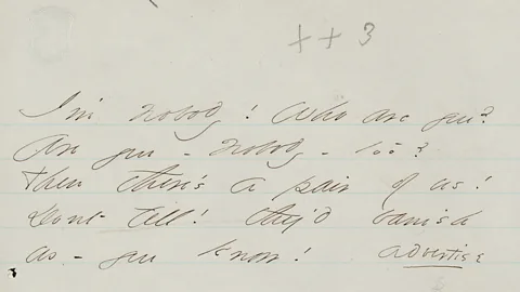 Houghton Library, Harvard University I’m Nobody, Who Are You? is a poem first published in 1891, shown here in Dickinson’s own hand (Credit: Houghton Library, Harvard University)